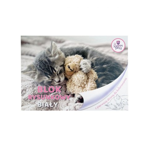 Beniamin Blok rysunkowy Beniamin The Sweet Pets A4 biała 80g 20k [mm:] 296x210