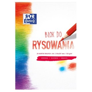 Oxford Blok rysunkowy Oxford Oxford A4 biały 120g 20k (400093195)