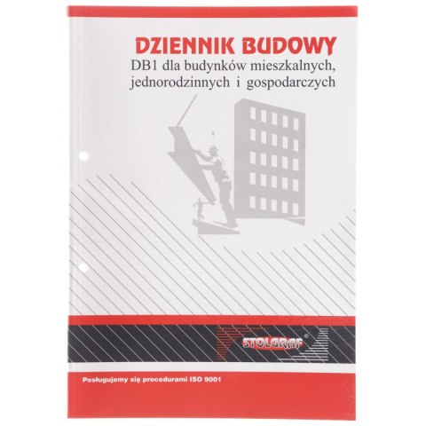 Stolgraf Druk offsetowy Stolgraf książka budowy DB1 P11 A4 36k. (P11)