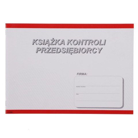 Stolgraf Druk offsetowy książka kontroli przedsiębiorcy A4 A4 20k. Stolgraf (P58)