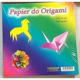 Cormoran Zeszyt papierów kolorowych Cormoran 14x14 origami 100k [mm:] 140x140