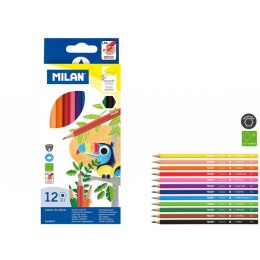 Milan Kredki ołówkowe Milan 12 kolorów (80012)