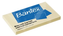 Bantex Notes samoprzylepny Bantex 100x75 żółty 100k [mm:] 100x75 (400086387)