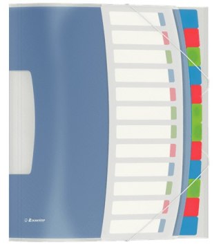 Esselte Teczka z przegródkami Esselte Vivida A4 kolor: mix 12 przegródek [mm:] 266x320 (624030)