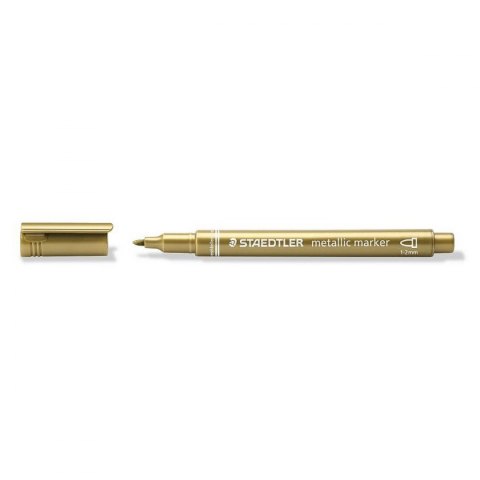 Staedtler Marker permanentny Staedtler metaliczny, złoty 1,0-2,0mm okrągła końcówka (8323-11)