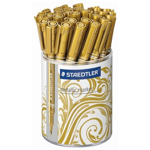 Staedtler Marker permanentny Staedtler metaliczny, złoty 1,0-2,0mm okrągła końcówka (8323-11)