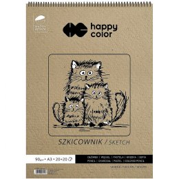 Happy Color Blok artystyczny Happy Color szkicownik młody artysta A3 80g 40k (HA 3809 3040-M40)