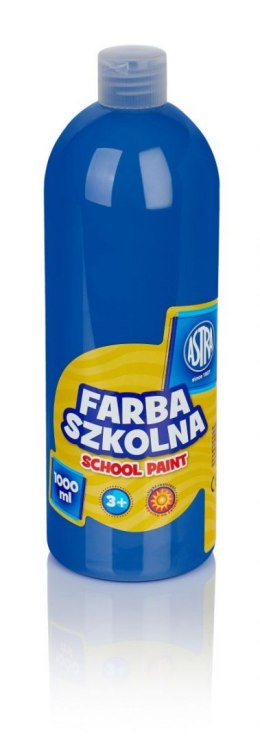Astra Farby plakatowe Astra szkolne kolor: niebieski ciemny 1000ml 1 kolor.