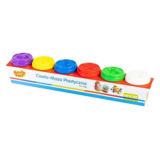 Smily Play Plastelina Smily Play 6 kol. 6 tub ciasto-masa mix 56g (SP83350)