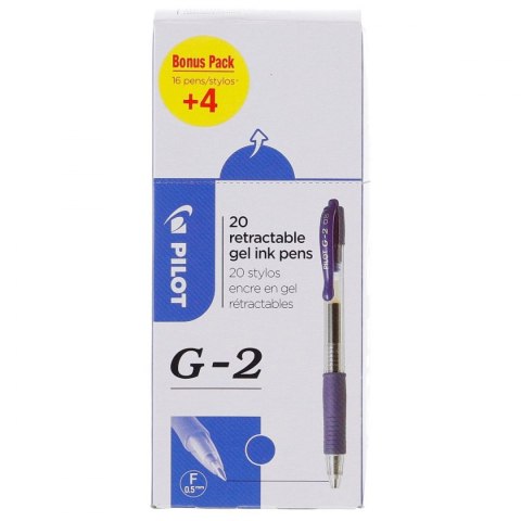 Pilot Długopis żelowy Pilot G2 niebieski 0,5mm (PIBLG2-L-BOX-20)