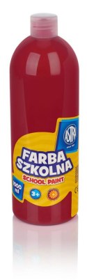 Astra Farby plakatowe Astra szkolne kolor: czerwony ciemny 1000ml 1 kolor.