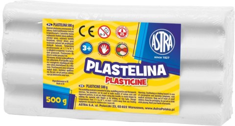 Astra Plastelina Astra 1 kol. biała 500g