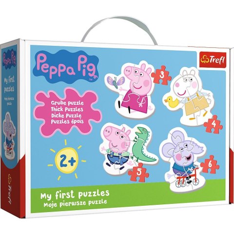 Trefl Puzzle Trefl puzzle baby classic Urocza Świnka Peppa 18 el. (36086)