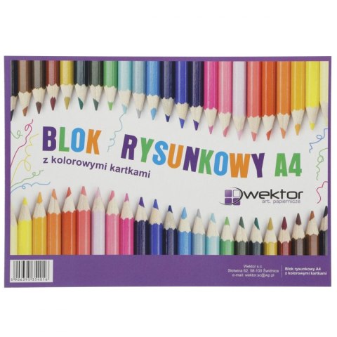 Wektor Blok rysunkowy Wektor kolor A4 mix 80g 20k