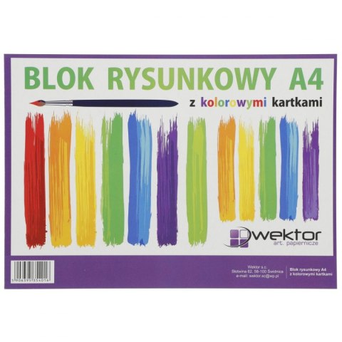 Wektor Blok rysunkowy Wektor kolor A4 mix 80g 20k