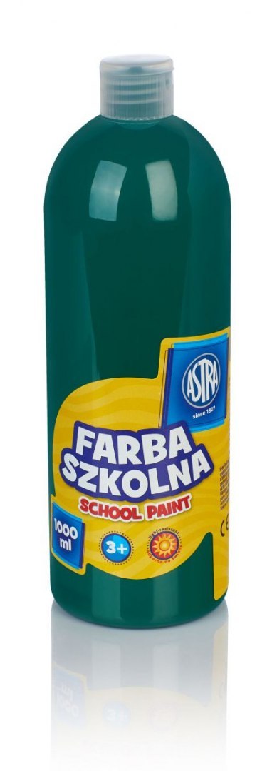 Astra Farby plakatowe Astra szkolne kolor: zielony ciemny 1000ml 1 kolor.