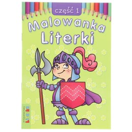 Literka Książeczka edukacyjna Malowanka - Literki część 1 Literka