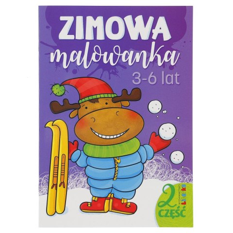 Literka Książeczka edukacyjna Literka Zimowa malowanka część 2