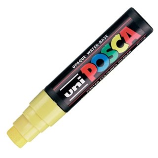 Uni Marker suchościeralny Uni POSCA, żółty ścięta końcówka (PC-17k)