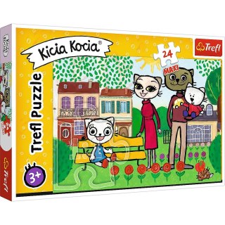 Trefl Puzzle Trefl Zabawy Kici Koci 24 el. (14316)