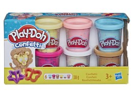 Playdoh Ciastolina Playdoh 6 kol. 6 - pack konfetti 336g (B3423)
