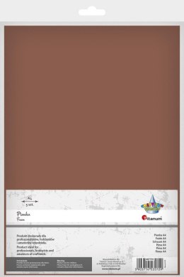 Titanum Arkusz piankowy Titanum Craft-Fun Series pianka dekoracyjna A4 5 szt. kolor: brązowy 5 ark. (6125)