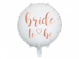 Partydeco Balon foliowy Partydeco Bride to be 45cm, biały 18cal (FB139)