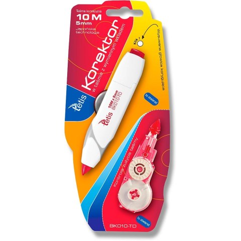 Tetis Korektor w taśmie (myszka) Tetis 5x10 [mm*m] (BK010-TD)