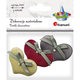 Titanum Ozdoba materiałowa Titanum Craft-Fun Series serca (BY034)