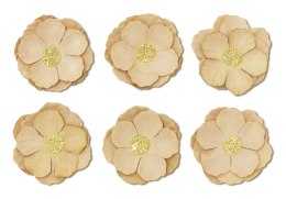 Galeria Papieru Ozdoba papierowa Galeria Papieru kwiaty samoprzylepne clematis beżowe (252013)