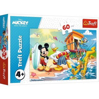 Trefl Puzzle Trefl Ciekawy dzień Mikiego i przyjaciół 60 el. (17359)