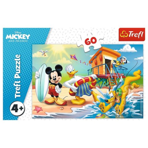 Trefl Puzzle Trefl Ciekawy dzień Mikiego i przyjaciół 60 el. (17359)