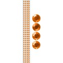 Titanum Taśma ozdobna Titanum Craft-Fun Series samoprzylepna z kryształkami pomarańczowa 1m (TZ022-1)