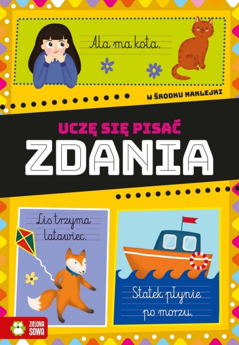 Zielona Sowa Książeczka edukacyjna Zielona Sowa Uczę się pisać. Zdania