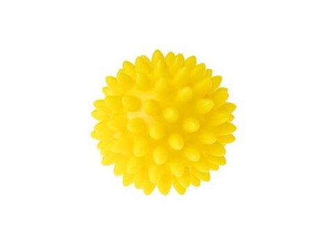 Tullo Piłka do masażu rehabilitacyjna 5,4cm żółta guma Tullo (416)