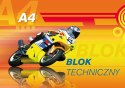 Kreska Blok techniczny Kreska A4 biały 240g 10k [mm:] 210x297