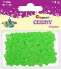 Titanum Cekiny Titanum Craft-Fun Series Okrągłe matowe jasnozielone