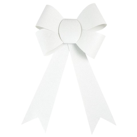 Arpex Kokarda Arpex biała brokatowa duża 29cm (BN5458BIA-0615) Arpex Kokarda Arpex biała brokatowa duża 29cm (BN5458BIA-0615)