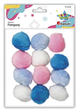 Titanum Pompony Titanum Craft-Fun Series akrylowe mix 12 szt (20TH1020-7)