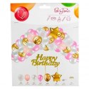 Arpex Zestaw party balony urodzinowe dla dziewczynki LUX - 53 elementy Arpex (KP6722)
