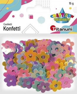 Titanum Konfetti Craft-Fun Series kwiaty 19mm pastelowe Titanum (11wc005)