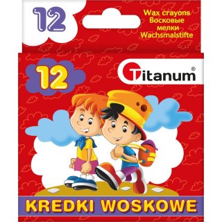 Titanum kredki woskowe 12 kolorów