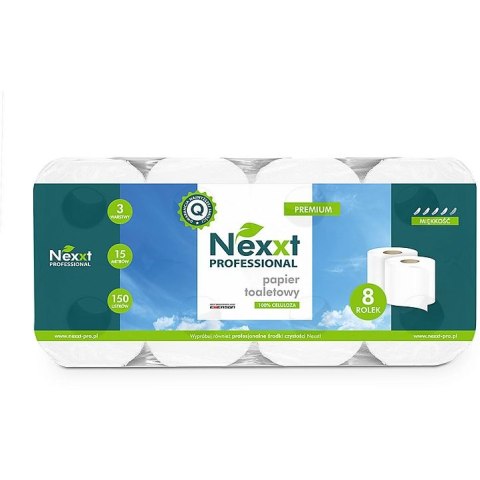 Nexxt Professional Papier toaletowy PREMIUM celuloza 8 rolek biały