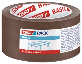 Tesa Taśma pakowa Tesa Basic 50x66 [mm x m] brązowa (58571-00000-00)