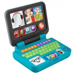 Fisher Price Zabawka edukacyjna Ucz się i Śmiej - Edukacyjny Laptop Malucha Porozmawiajmy Fisher Price (HHX33)