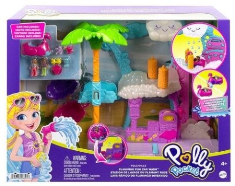 Mattel Figurka Mattel Polly Pocket zestaw flamingowa myjnia (HHJ05)