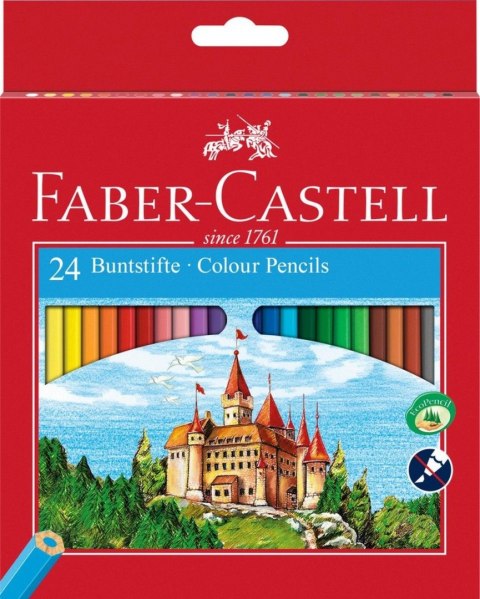 Faber Castell Kredki ołówkowe Faber Castell Zamek 24 kol. (120124)