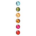 Titanum Kryształki samoprzylepne okrągłe 6 kolorów KO20