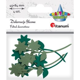 Titanum Ozdoba filcowa Titanum Craft-Fun Series kwiaty z gałązką (19YJ-007)