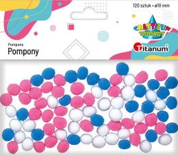 Titanum Pompony Titanum Craft-Fun Series poliestrowe mix 120 szt (20TH1020-3)